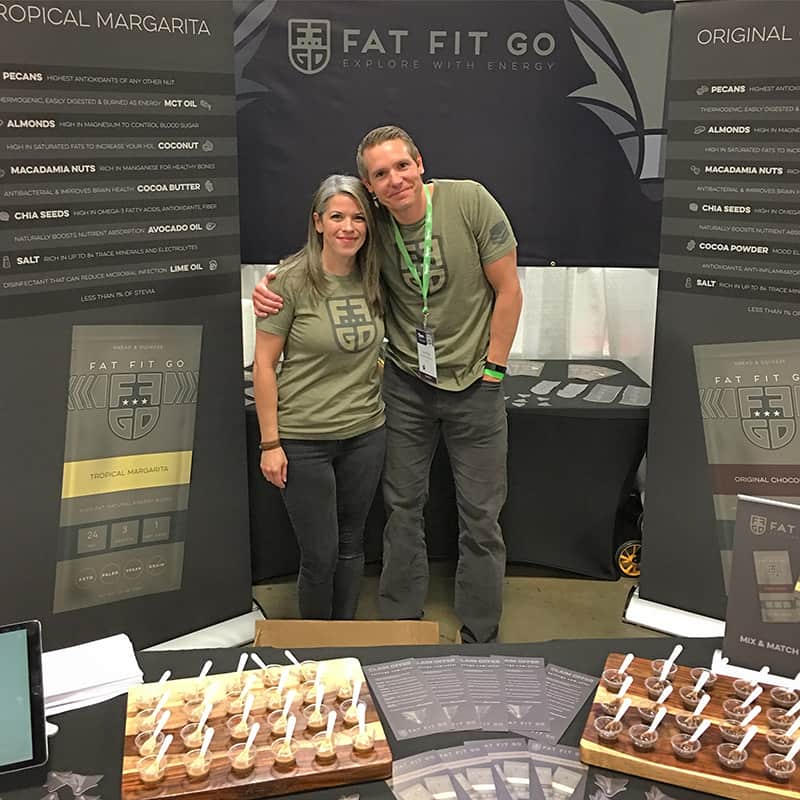 Rob and Kendra Benson at Paleo f(x) in 2018 Rob and Kendra Benson at Paleo f(x) in 2018